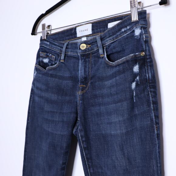 FRAME Le Garçon Crop Jean Covant Mid Rise Straight Leg Cropped Denim Women's 23 - Picture 4 of 11